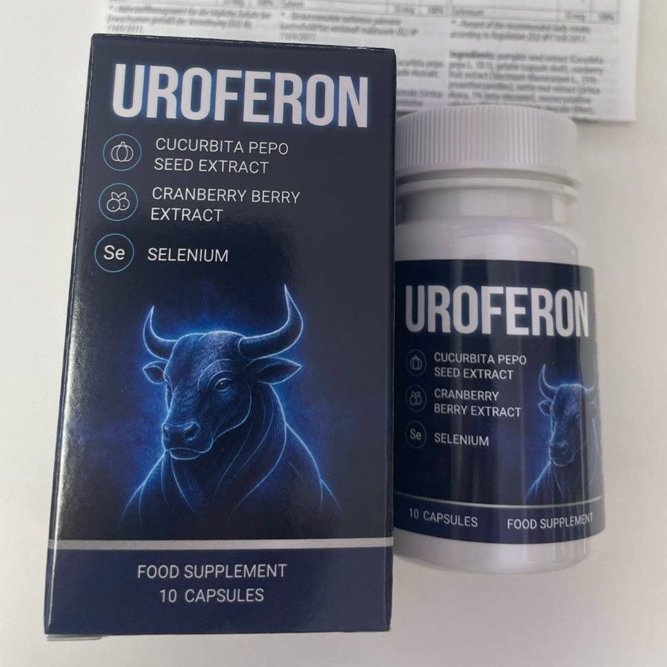 Caja y bote de Uroferon listos para el pedido