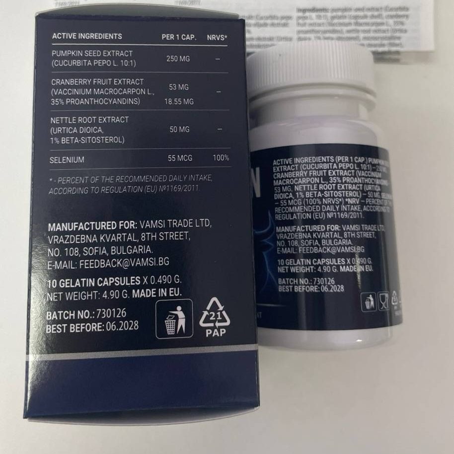 Seis envases de Uroferon para dos ciclos de un mes